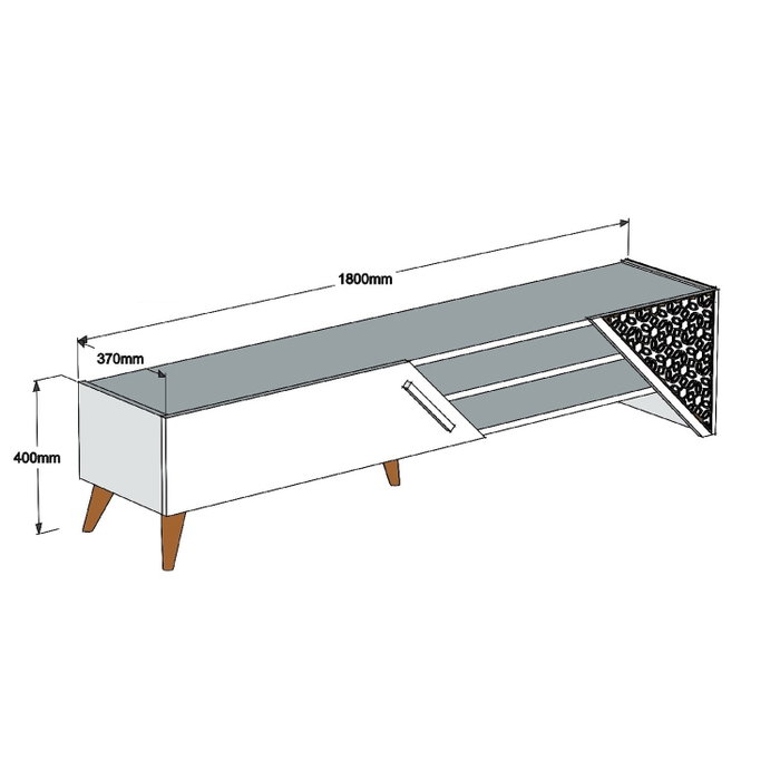 Hanah Home Beril 2 - Roble Hanah Home Beril 2 - Roble